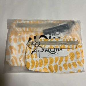 Aloha Collection Yellow and White Pouches